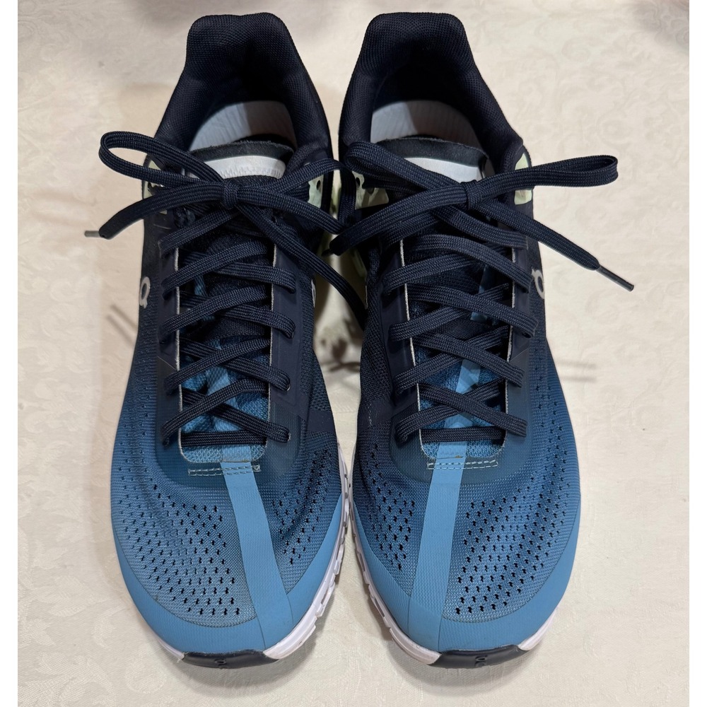 On Cloudflow Running Shoes Mens 9 Blue Navy Mint 35.99034 Sneaker Performance